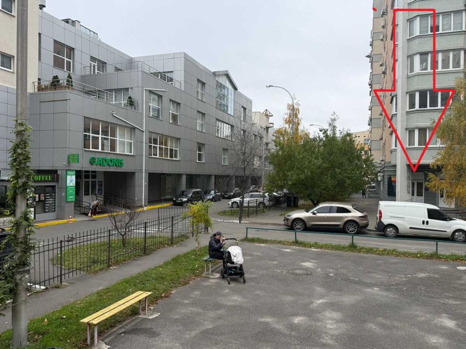 Фасад, 100 кв.м, метро Лівобережна, вулиця Раїси Окіпної