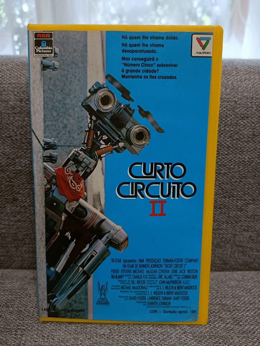 Curto Circuito 1 e 2 em vhs