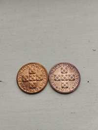 Duas belas moedas de xx de 1949.1951