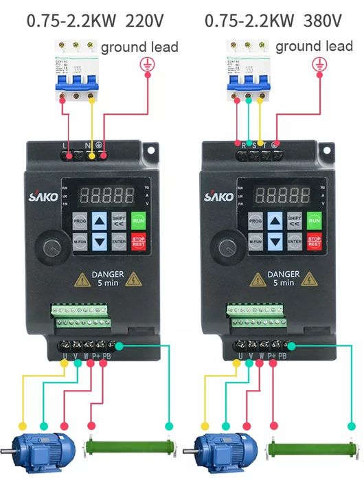 Частотник sako 2.2;4; 5.5  кВт 380 в преобразователь частоты