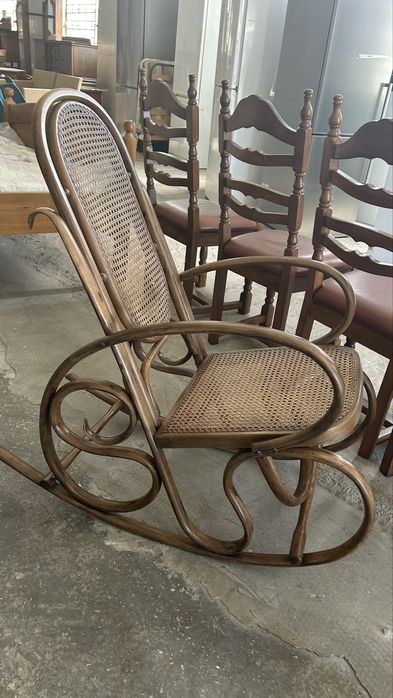 Крісло гойдалка дерев'яна, антиквар