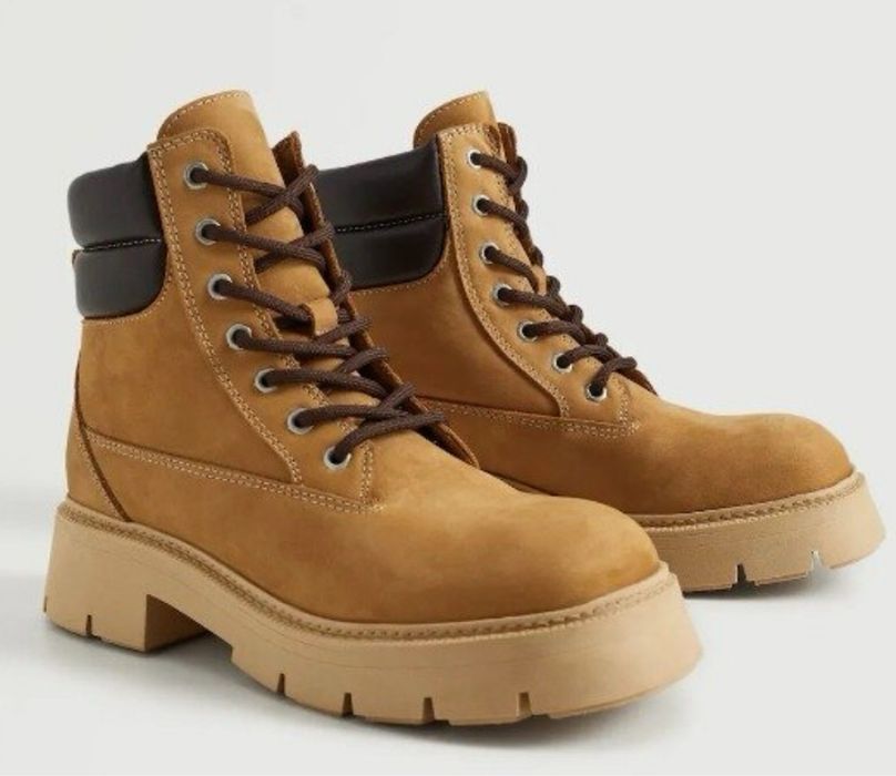 Шкіряні черевики Mango жіночі 40 розмір