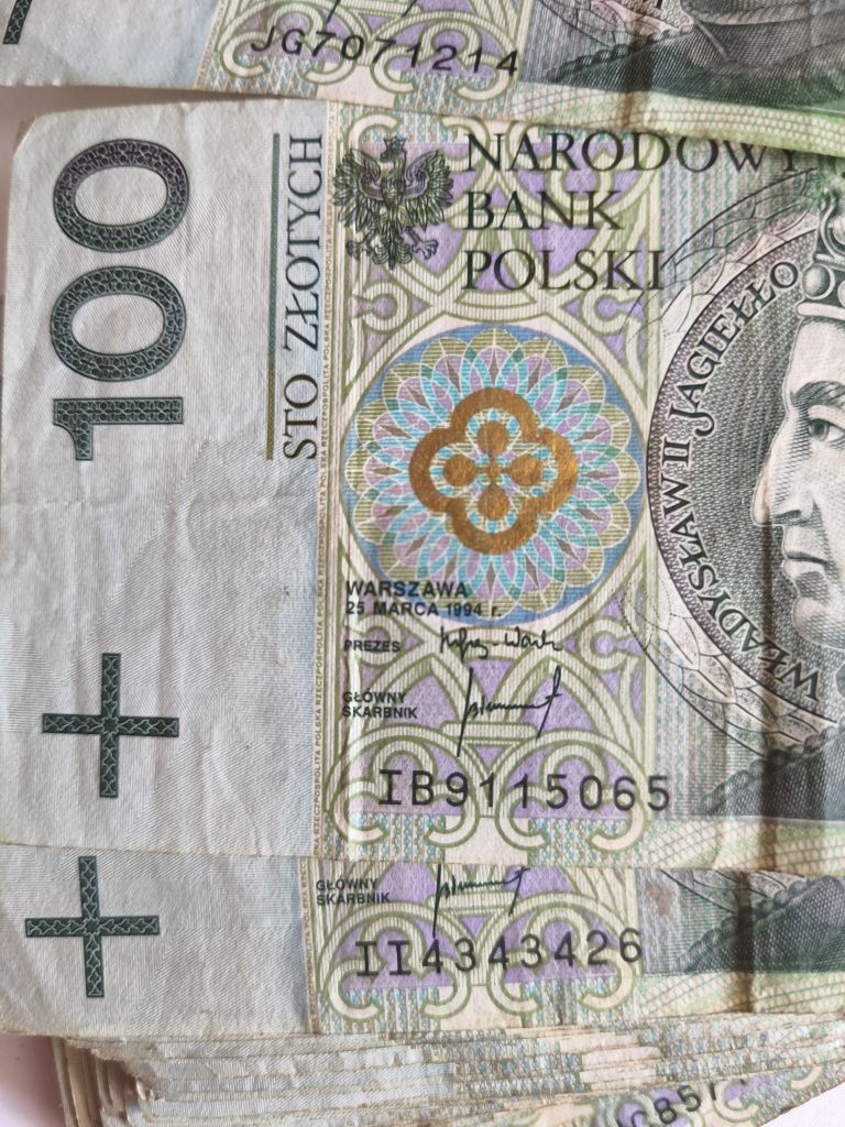 Banknoty 100 złotych 1994r.