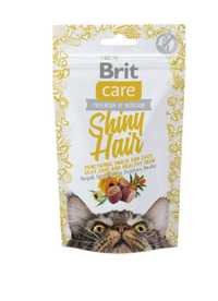 Brit Care Cat Snack Shiny Hair 50 g łosoś