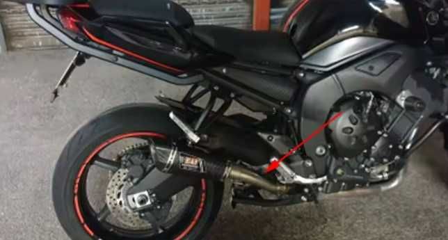Rura środkowa tłumika motocykl Yamaha FZ1 / FZ1-N 2006/2015 nieużywana