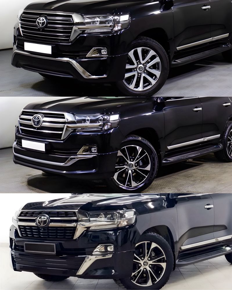 Юбка губа обвес переднего заднего бампера Toyota Land Cruiser 200