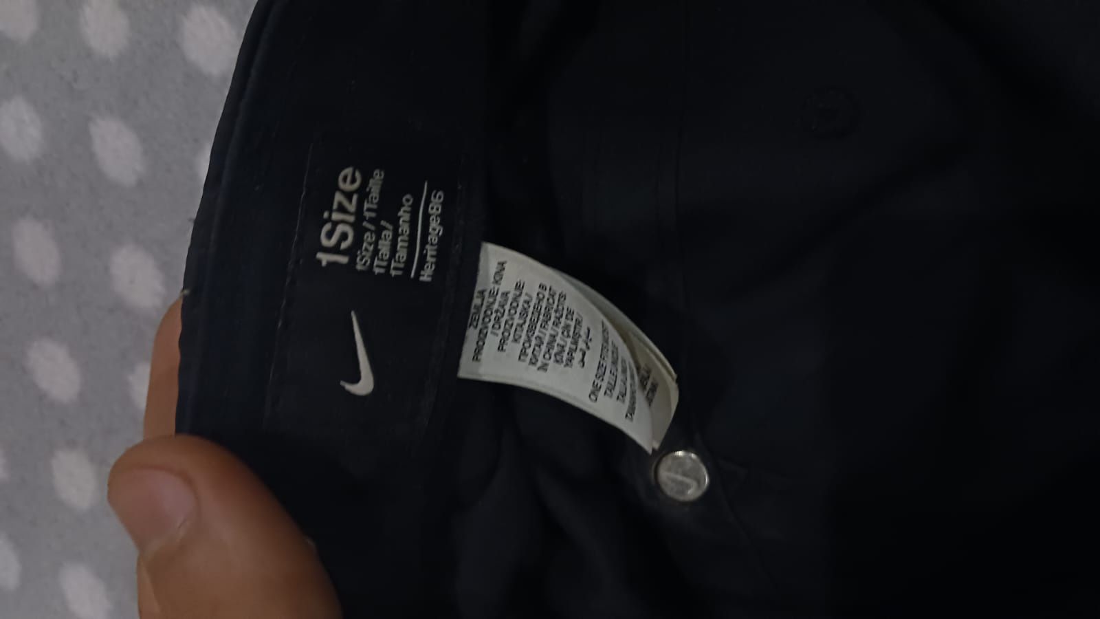 Chapéu da nike impermeável cinzento!