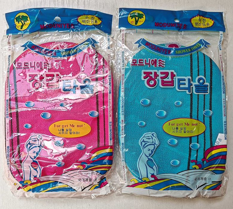 Мочалка пілінг рукавичка Корея скраб антицелюліт пилинг перчатка масаж