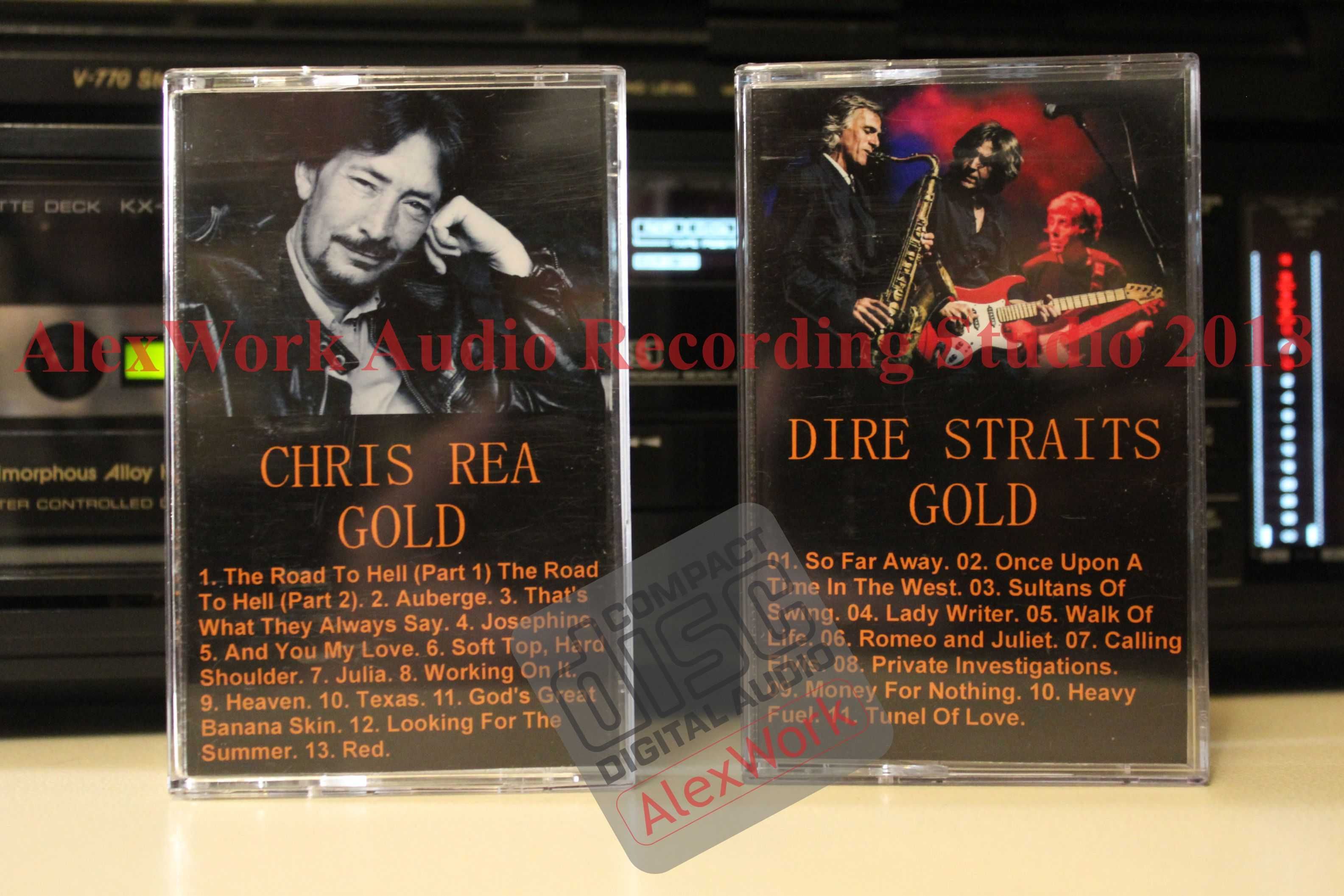 Аудиокассеты DIRE STRAITS Gold / CHRIS REA Gold 2 шт.