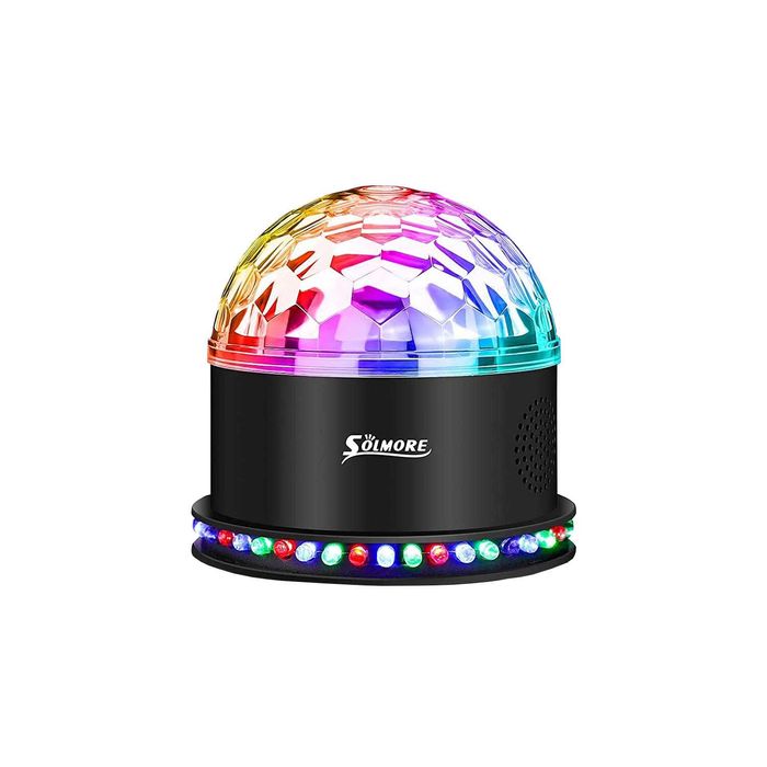 Projektor dyskotekowy z głośnikiem, kula disco RGB