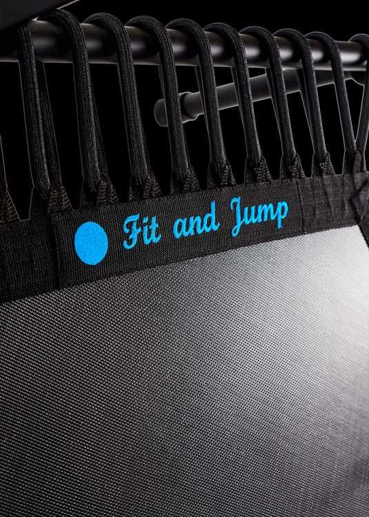 Trampolina FIT  and JUMP - czarna linka , guma , profesjonalna