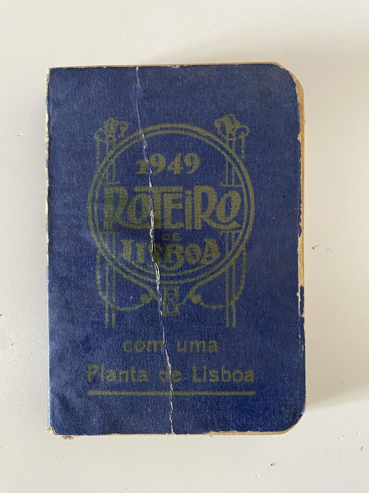 Livro antigo roteiro lisboa 1949