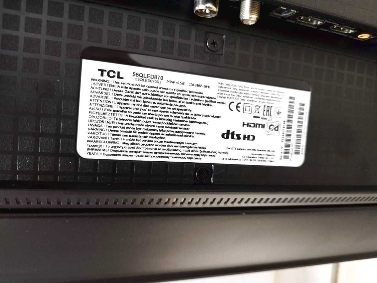Telewizor TCL 55QLED870 4K Smart TV