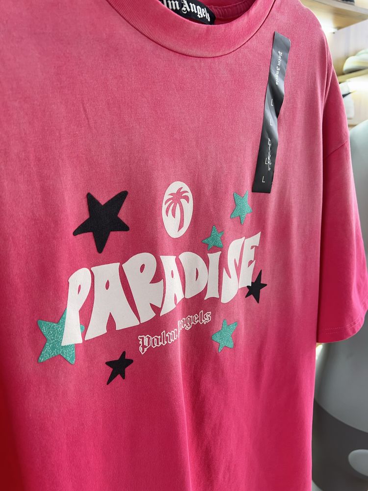Футболка PALM ANGELS “Paradise” Faded Pink
