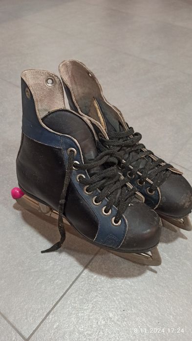 PRL relikt łyżwy Polsport Fabos Krosno lata 70-te rozm. 23 cm stan db+