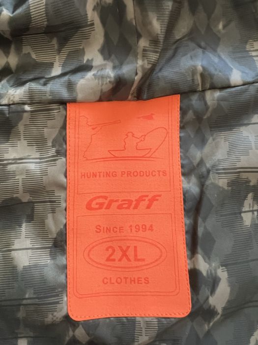 Kurtka spodnie graff dla wedkarza lub mysliwego