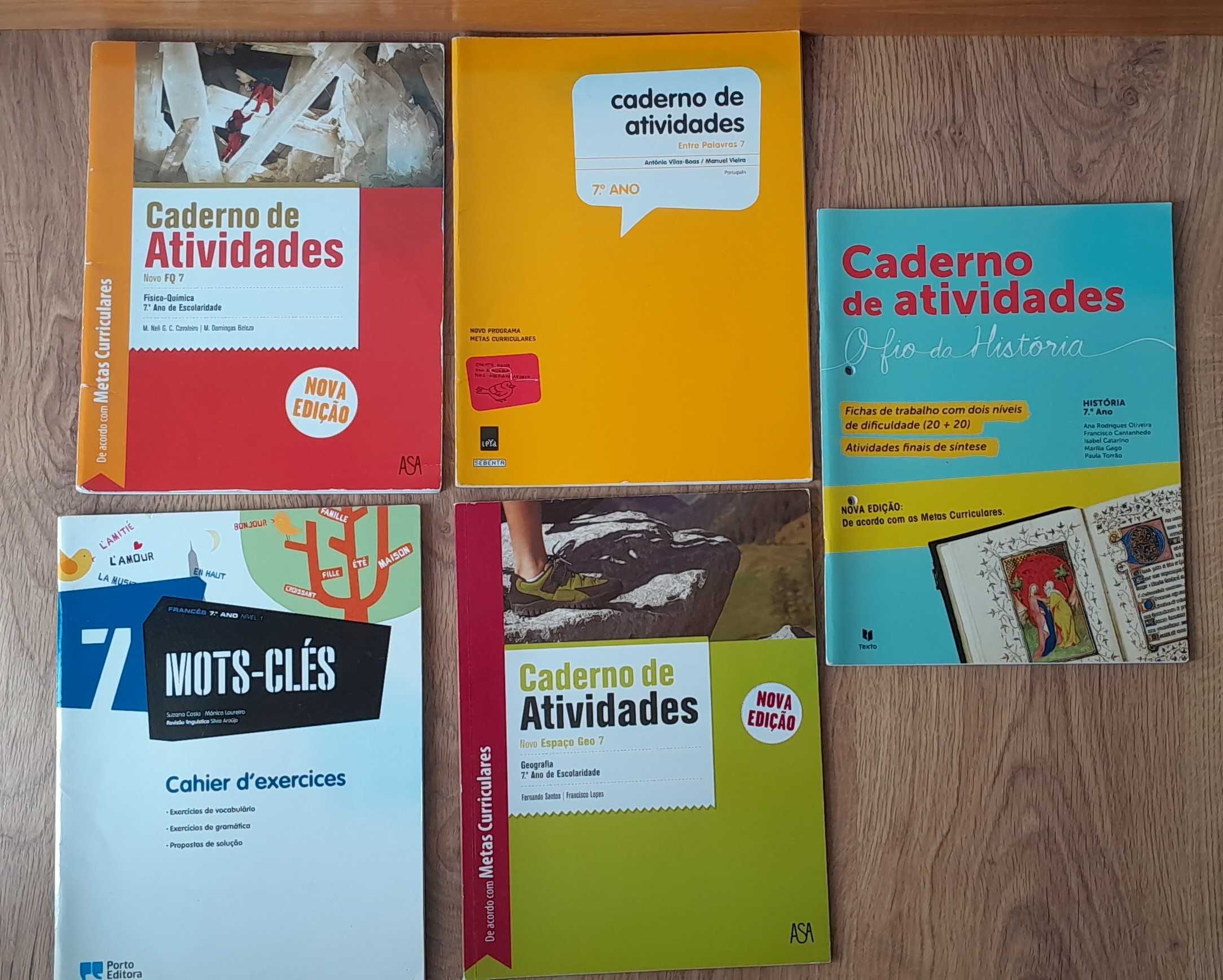 Cadernos de Atividades/Fichas 7.º ano