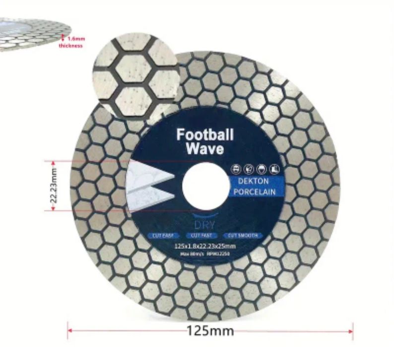 Алмазний диск для плитки діаметром 125 мм