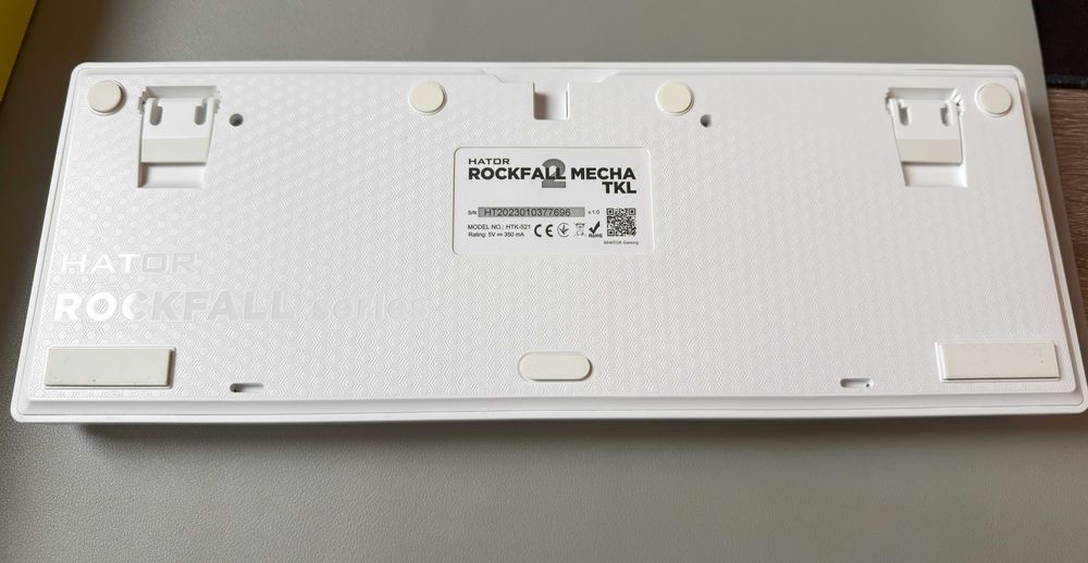 Клавіатура Hator Rockfall 2 Mecha TKL Orange USB White (HTK-521)