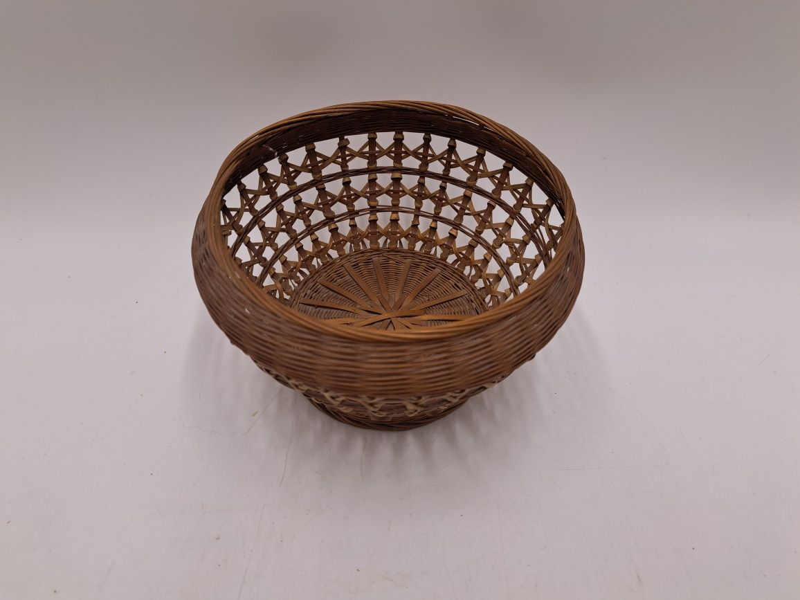 Wiklinowa osłonka mała 14 cm na doniczkę boho plecionka