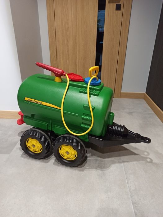Cysterna beczka dwuosiowa+ pompka John Deere Rolly Toys
