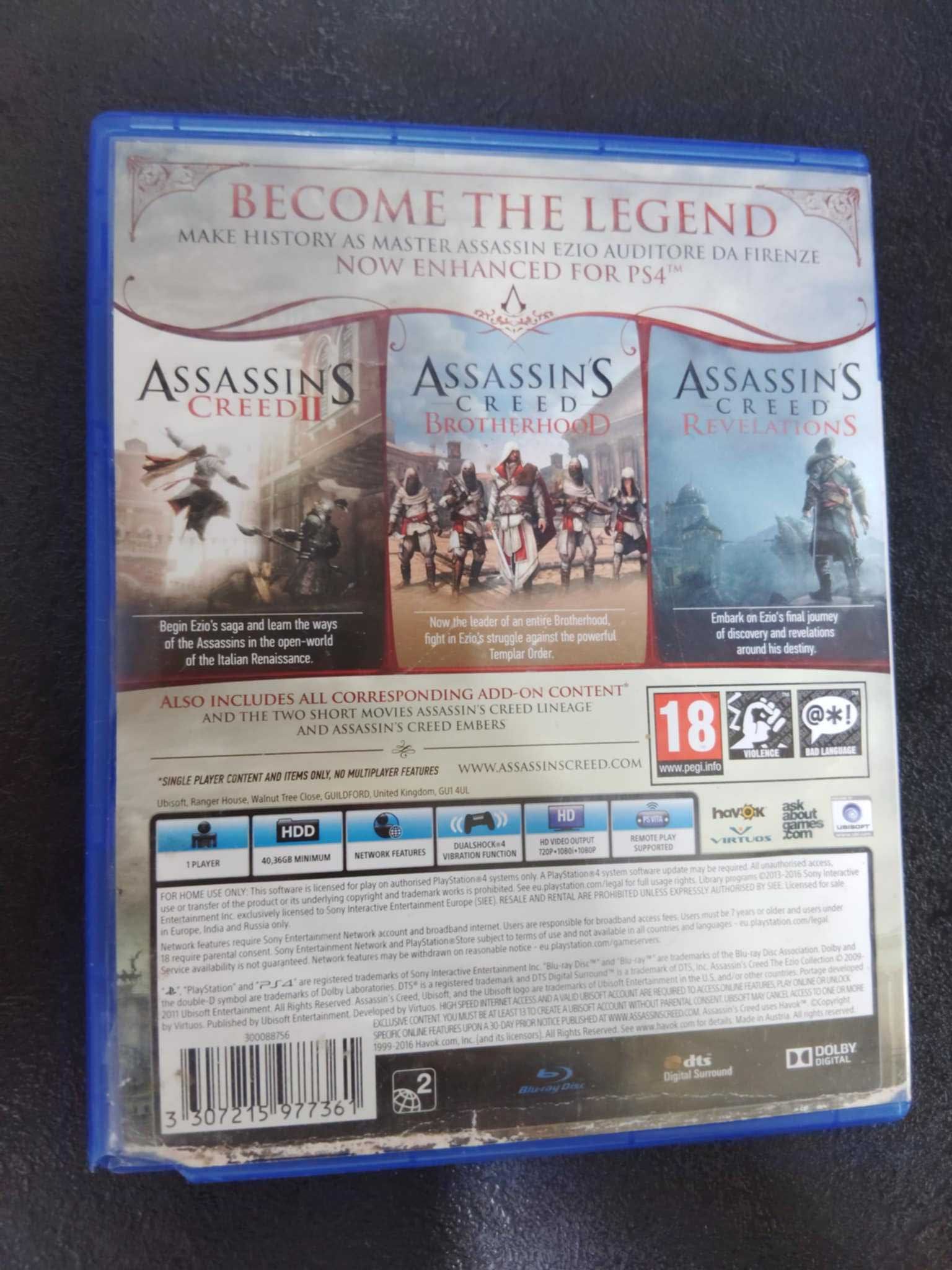 Assassins Creed The Ezio Collection PS4 Polskie napisy są w grze