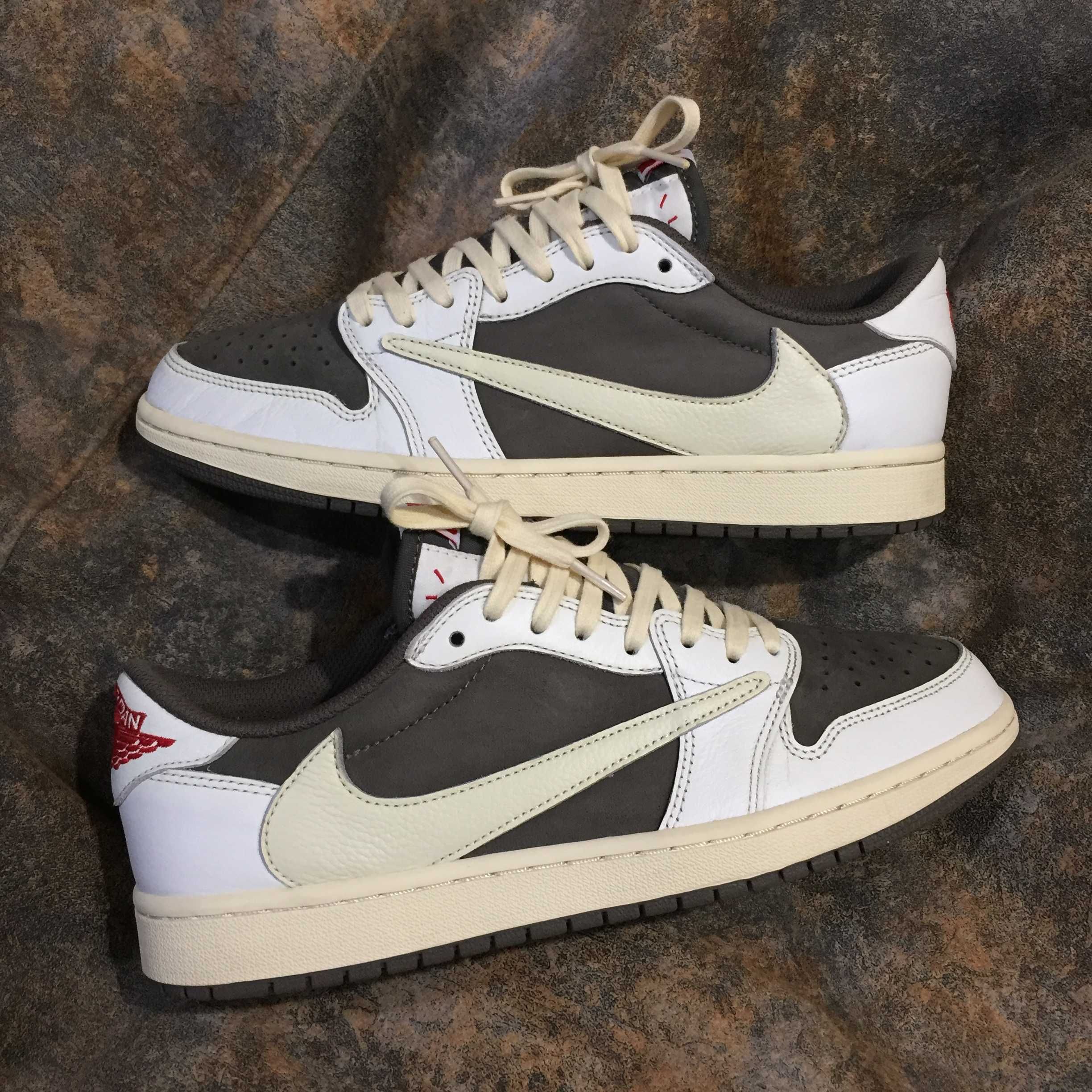 Кроссовки Jordan 1 Retro Low Travis Scott Reverse Mocha nike кросівки
