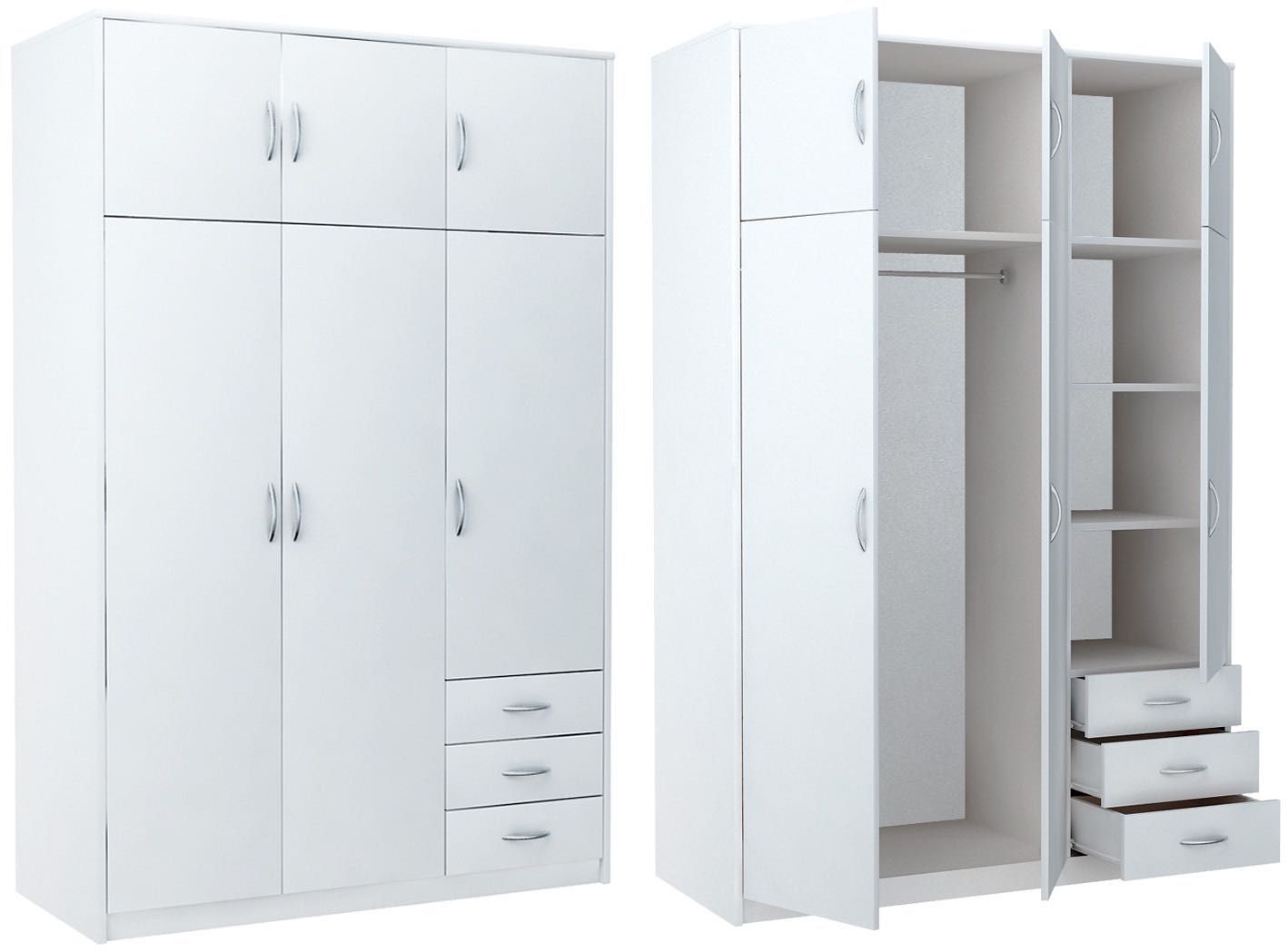 Nowa szafa trzydrzwiowa 193x127x55 - 4 kolory