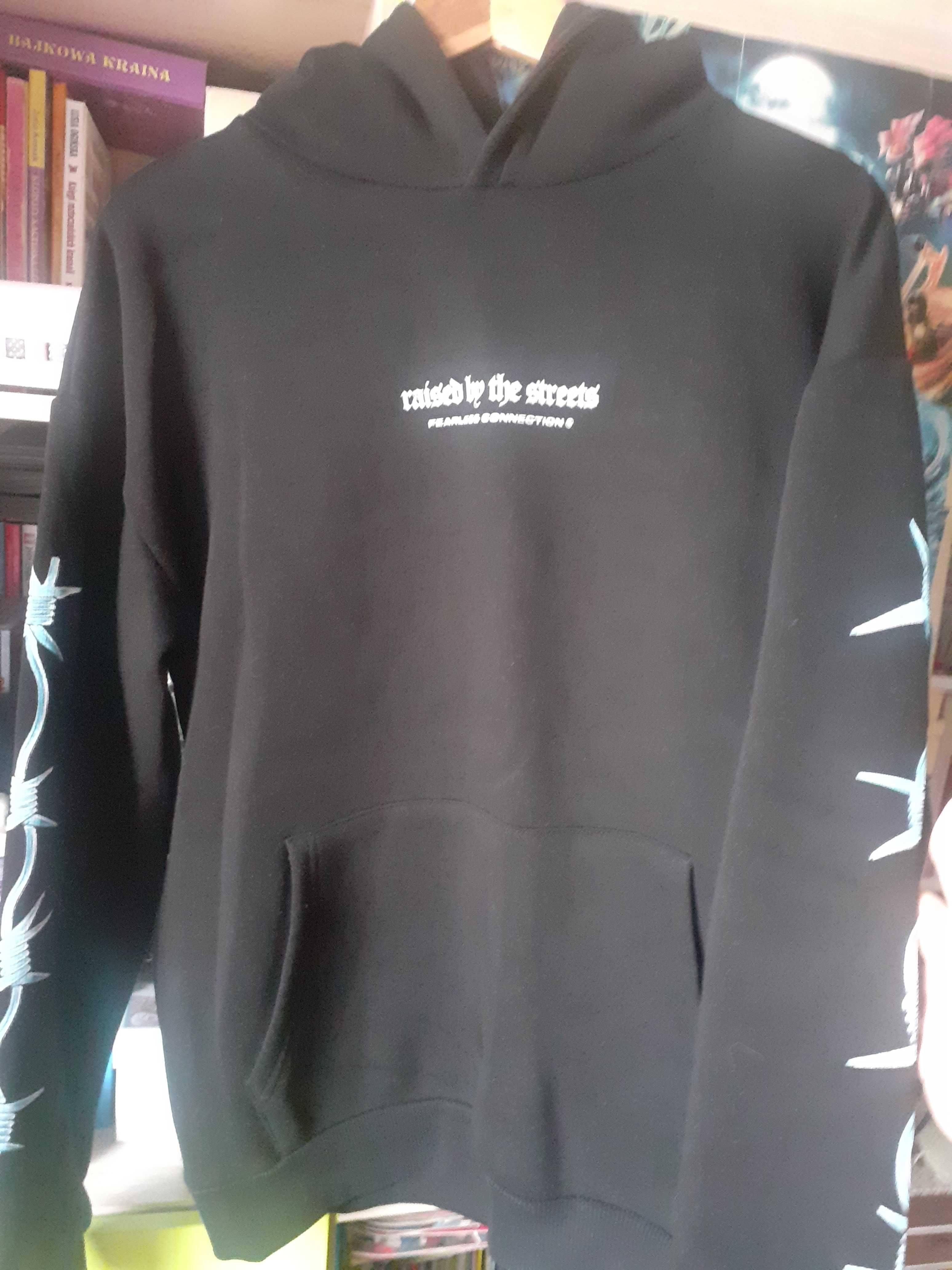 Bluza męska New Yorker Raised by the streets rozm. M czarna