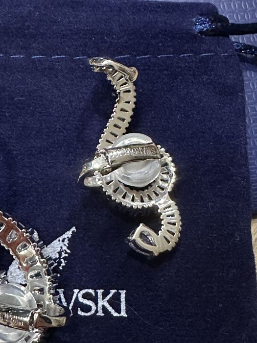 Kolczyki klucz wiolinowy sygn Swarovski