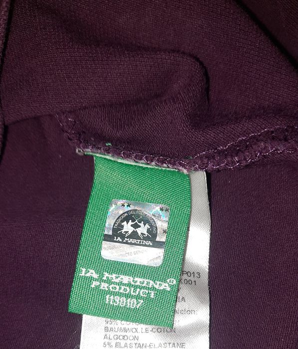 Фирменный лонгслив-поло La Martina Оригинал