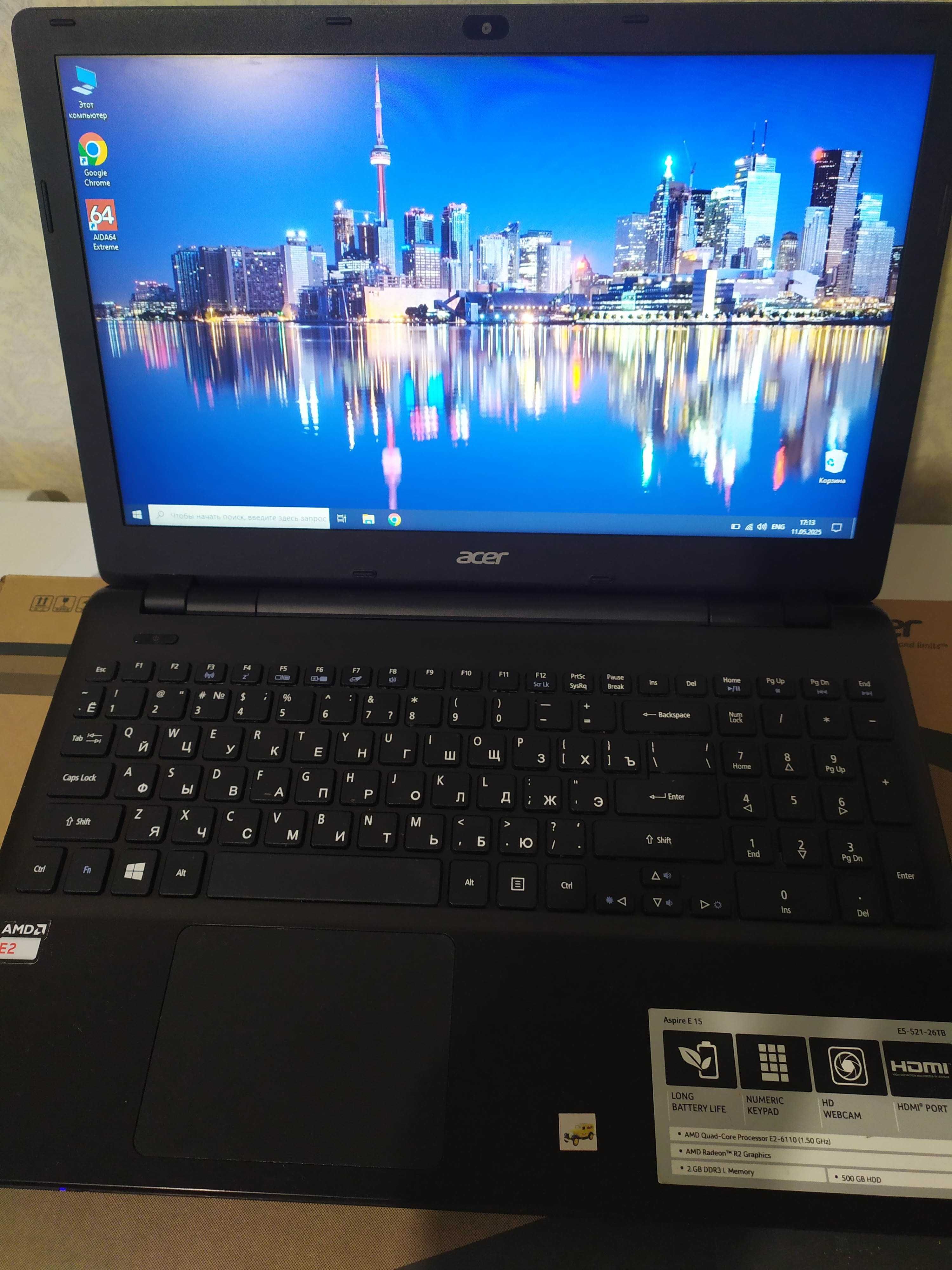 Ноутбук Acer Aspire E5-521-26TB