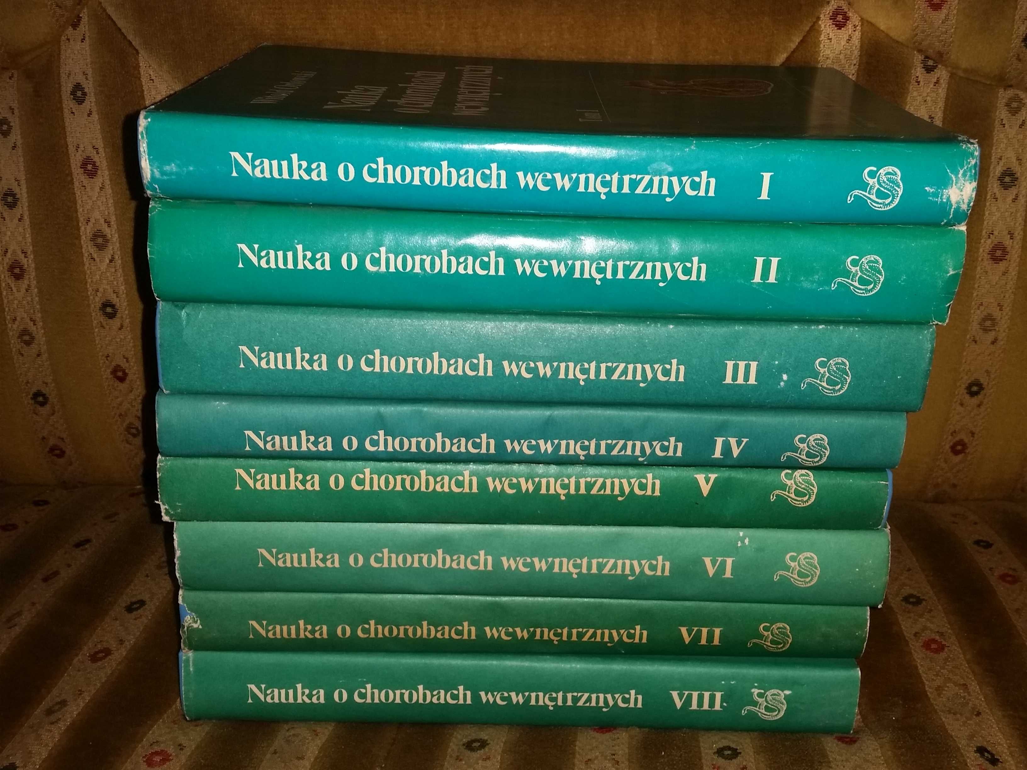 Nauka o chorobach wewnętrznych komplet 8 tomów Orłowski komplet medycy