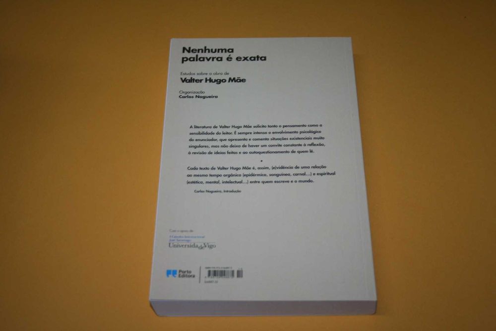 [] Nenhuma Palavra é Exata - Estudos Sobre a Obra de Valter Hugo Mãe