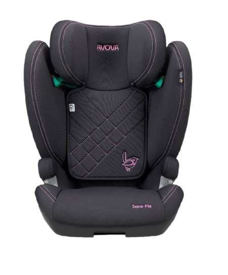 Avova SORA-FIX fotelik 100-150cm 4 gwiazdki ADAC Duże siedzisko ISOFIX