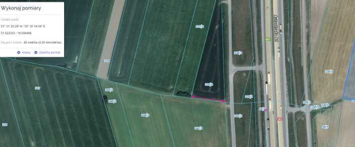 Miejsce pod reklamę wielkoformatową autostrada A1 - kierunek Piotrków