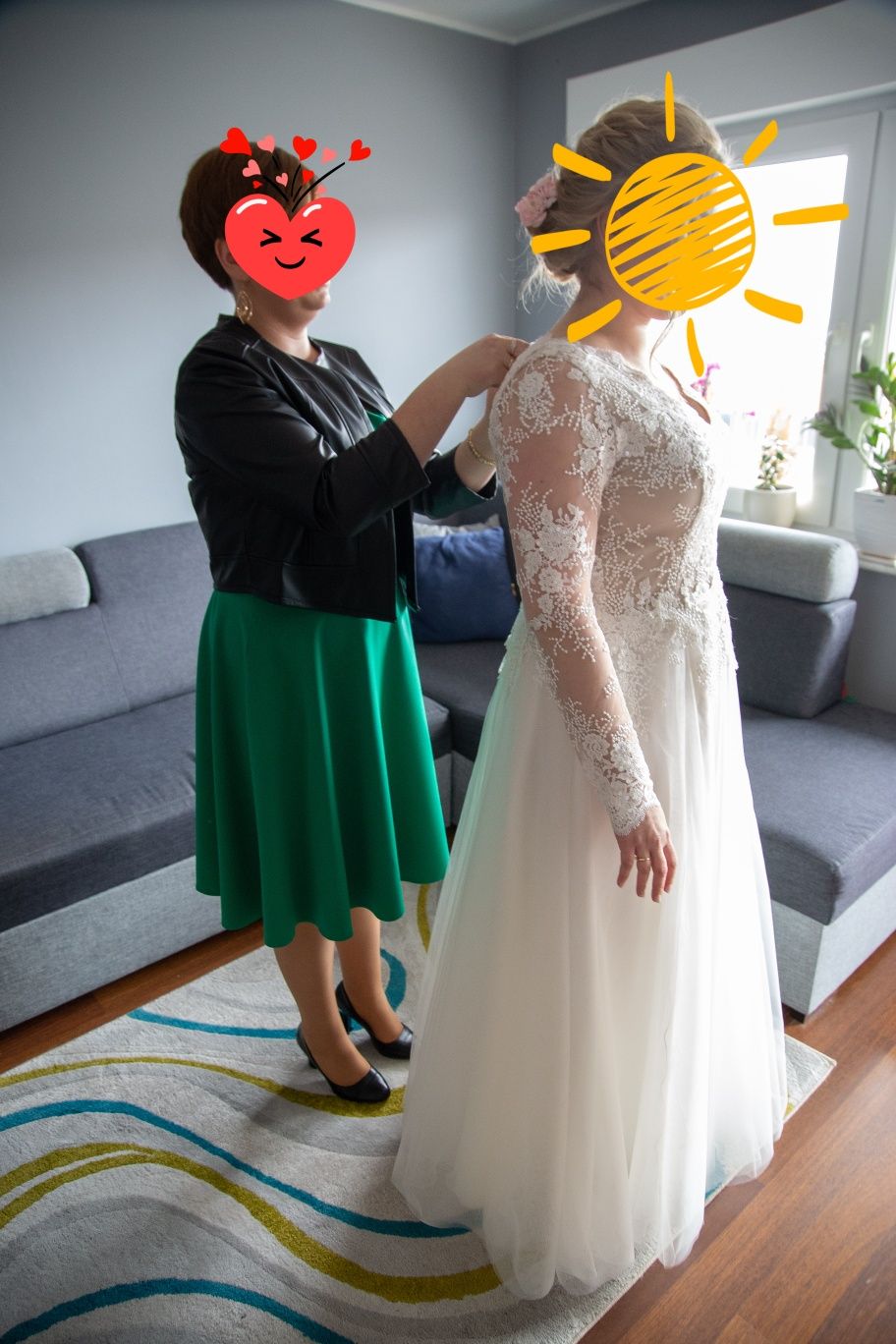 Suknia ślubna- piękna suknia ślubna na 163cm wzrostu