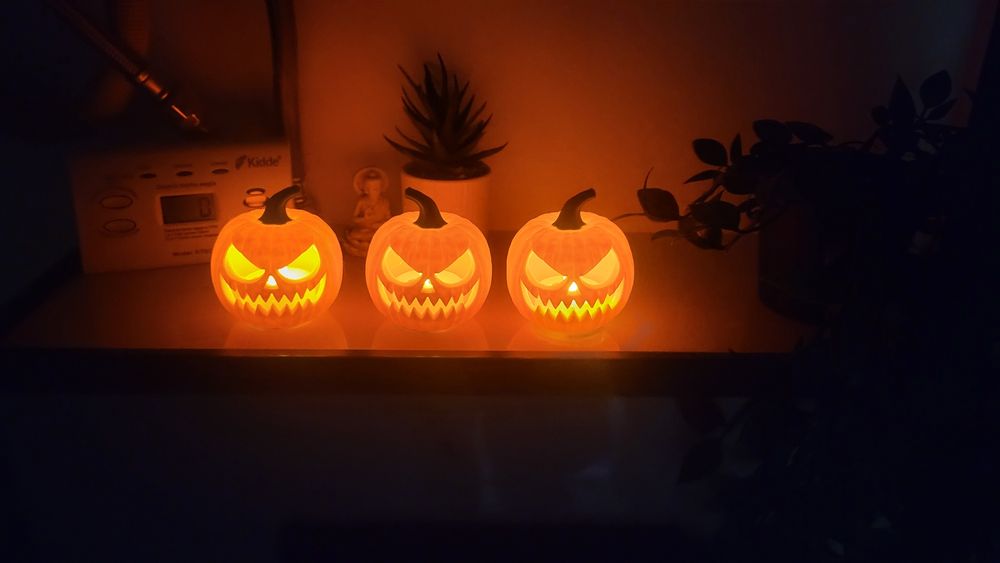 3 Dynie Halloween Led
