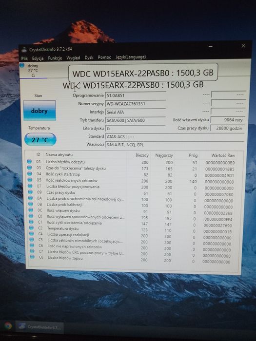 Dysk twardy HDD 3.5 WD 1.5 tb