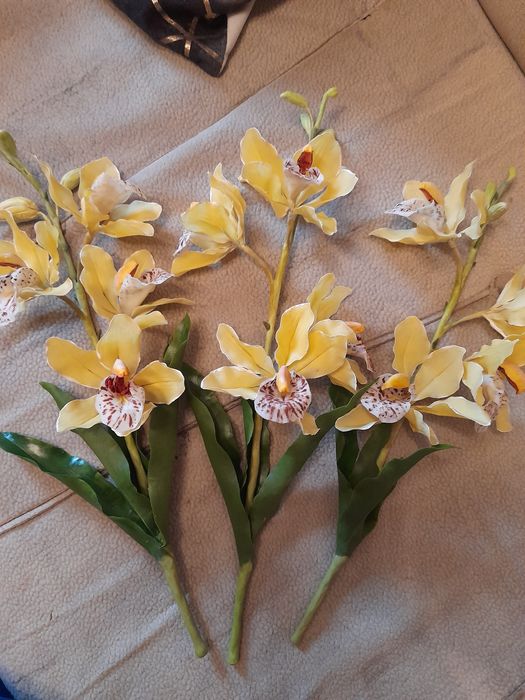 ,Реалистичные,неуведающие цветы ручной работы из холодного фарфора