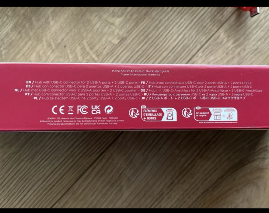 Rozdzielacz USB Peas HUB-C 4 porty