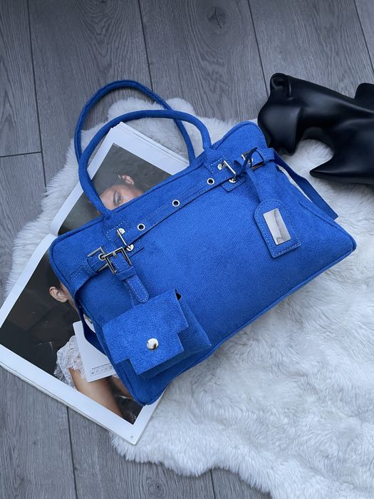 кульова замшева сумка тоут