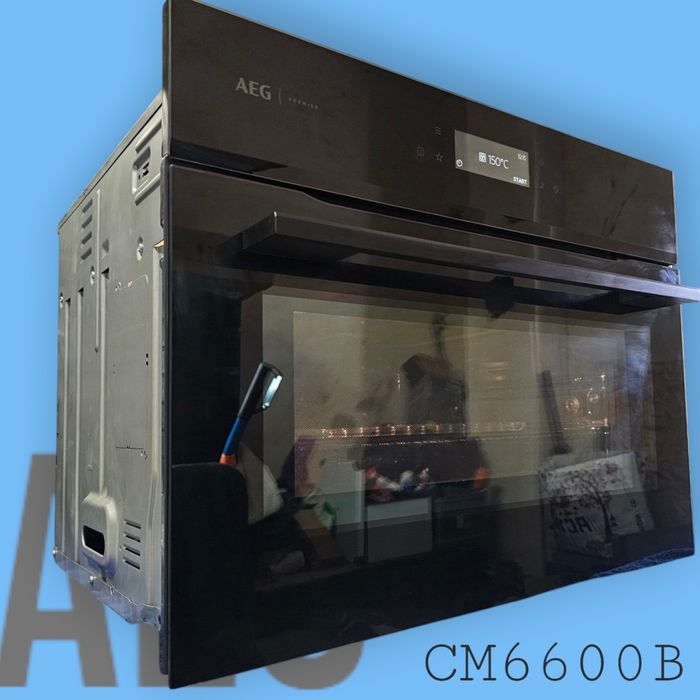 AEG piekarnik 45cm CM6600B + szuflada OS7K10B; WiFi; mikrofala; 12tys