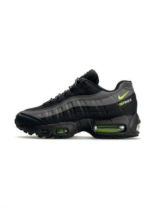 АКЦІЯ! Nike Air Max 95 Black Grey 37 38 39 40 41 42 43 44 45 найк