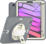 Etui do iPad Mini 6 8.3" z Podstawką i Miejscem na Rysik Szary