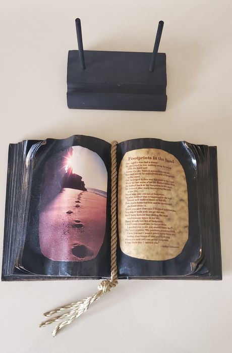 Peça Decorativa "Footprints in the sand"