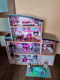 Drewniany domek dla lalek barbie kidkraft