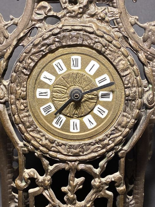 Zegar kominkowy mosiądz