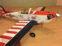 Samolot rc super chipmunk 90 rozp 1,6 m spalinowy 15 cc