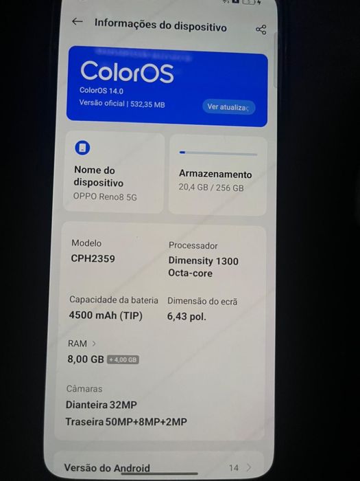 OPPO RENO 8 5G 256GB